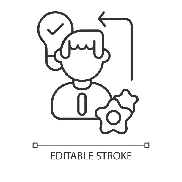 勤奋线性图标图片下载