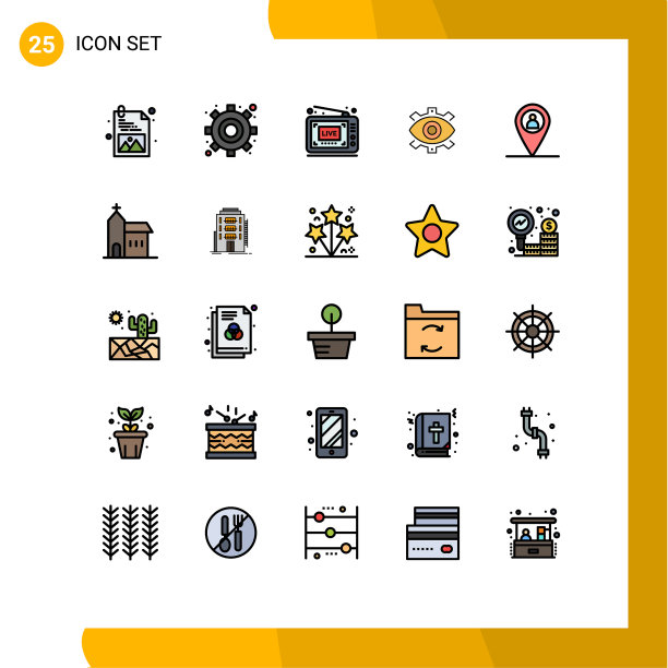 设置25填充线平面颜色的网格图片下载