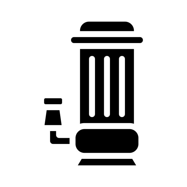 水泵工具字形图标矢量插图图片下载