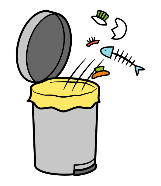 扔垃圾的插图图片下载