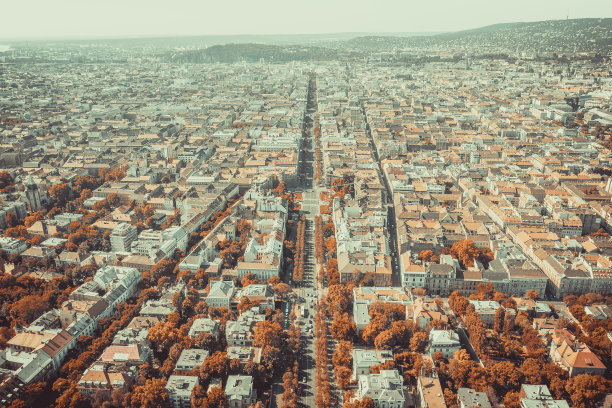 匈牙利布达佩斯的无人机照片图片下载