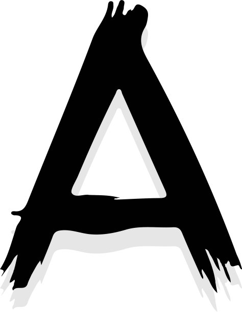 可怕的恐怖标志字母a图片下载