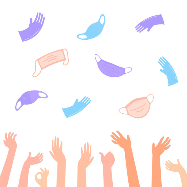 2019冠状病毒病大流行结束。检疫结束图片下载