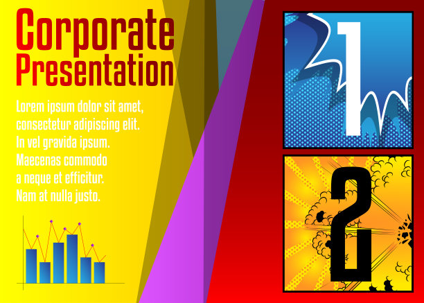 漫画业务演示模板。图片下载