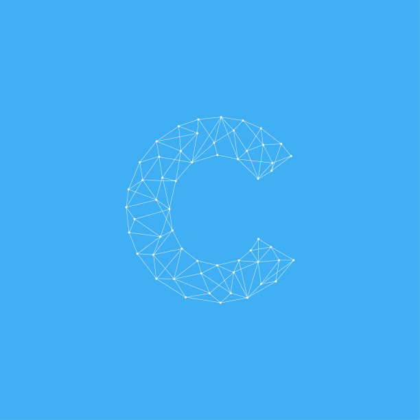 标志字母c点线详细图片下载