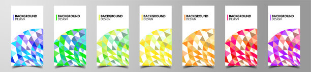 三角形抽象背景设计，形状图案设计，卡片模板设计图片下载