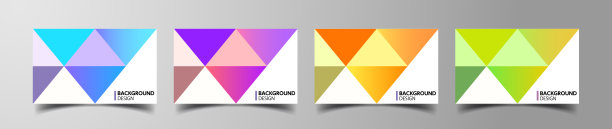 三角形抽象背景设计，形状图案设计，卡片模板设计图片下载
