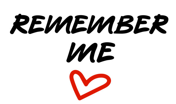 记得我签名手写的字图片下载