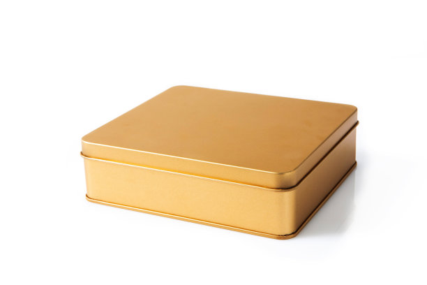 中秋赏月，金灿灿，月饼礼盒，白色背景图片下载
