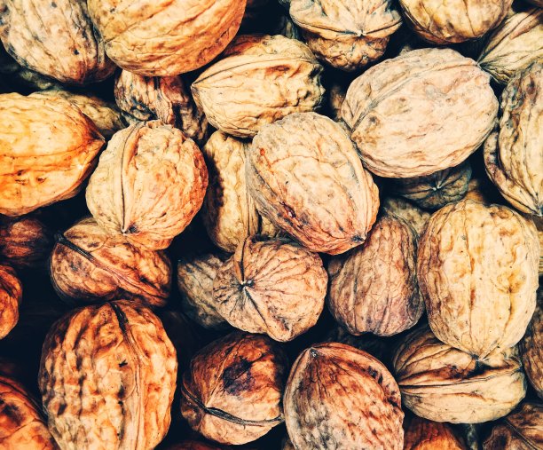 核桃的食物背景特写图片下载