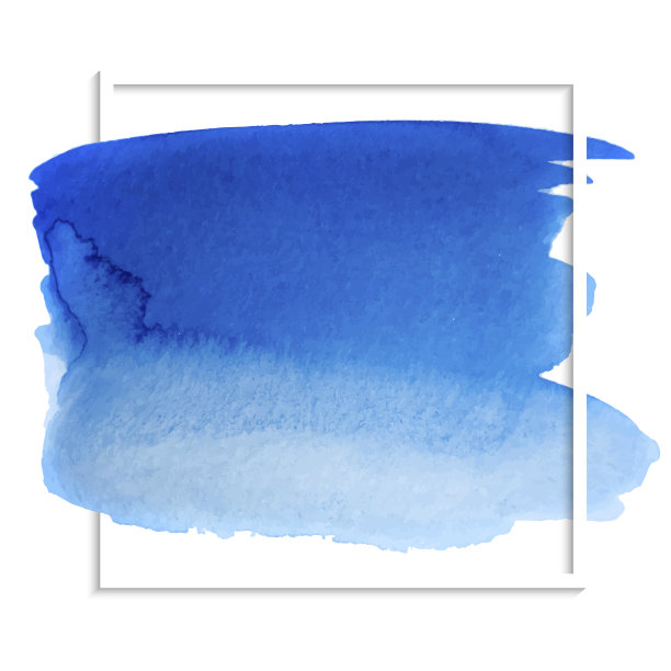 蓝色水彩湿纸纹理图片下载