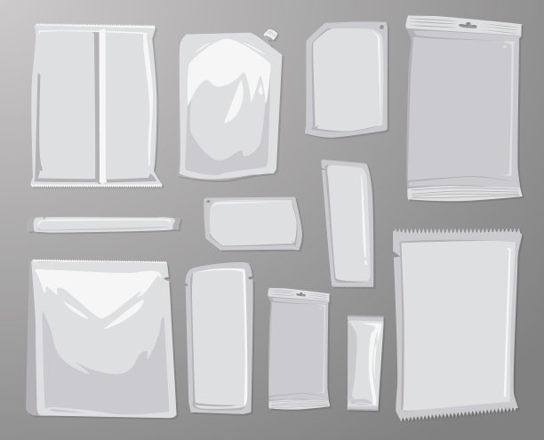 各种白色包装套装图片下载