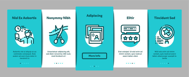 活动派对计划上的元素图标集图片下载