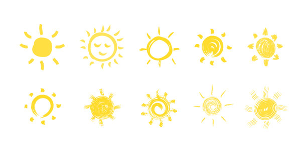 设置黄色太阳图片下载