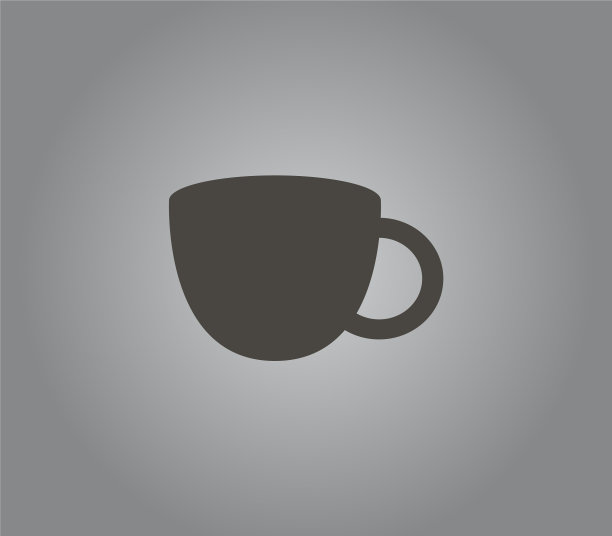 咖啡图标在白色背景图片下载