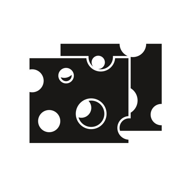 奶酪图标在白色的背景图片下载