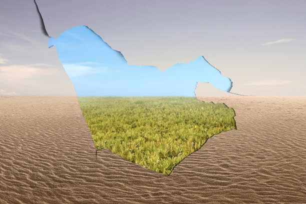 不同于干旱的土地和肥沃的土地上图片下载