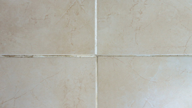 天然大理石瓷砖，米色和几何图案图片下载