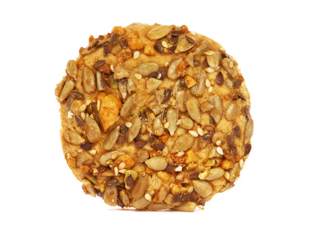 饼干或带种子的饼干被隔离在白色的图片下载