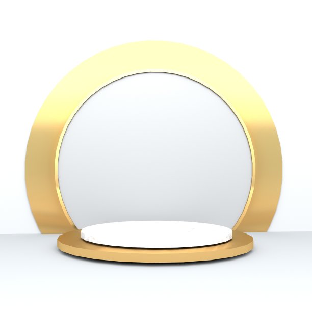 灰色，平台模型场景的产品演示，3d渲染，3d插图图片下载