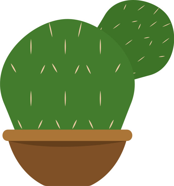 花盆里的仙人掌图标图片下载
