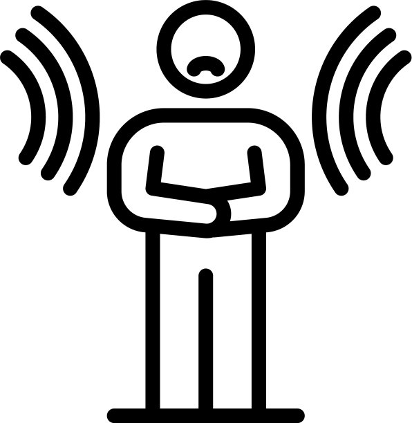 疾病行动对人图标轮廓风格图片下载