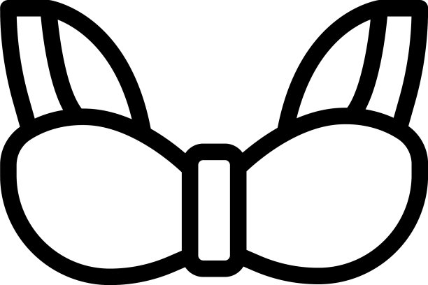 支持文胸图标轮廓风格图片下载