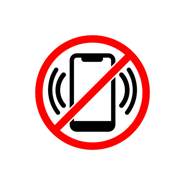 禁止使用黑色和红色的手机图标图片下载