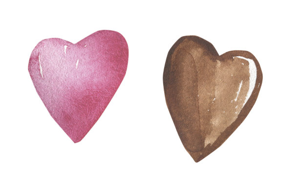 女糕点厨师和收集蛋糕，厨房物品手绘水彩和孤立的白色背景。图片下载