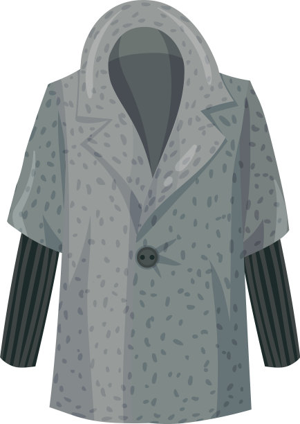 灰色长袖大衣图片下载