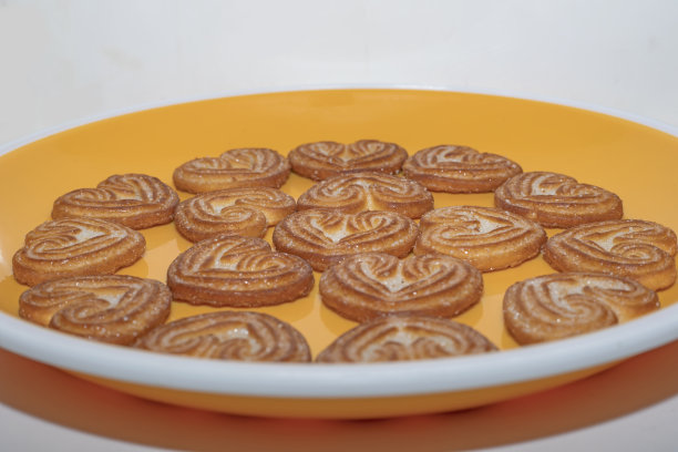 小心型糖洒饼干图片下载