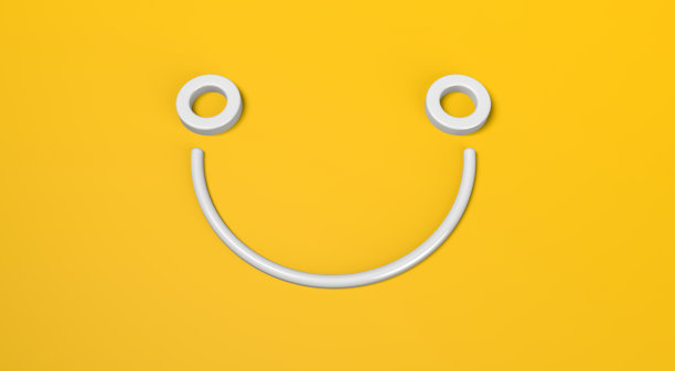 抽象的白色微笑符号图片下载