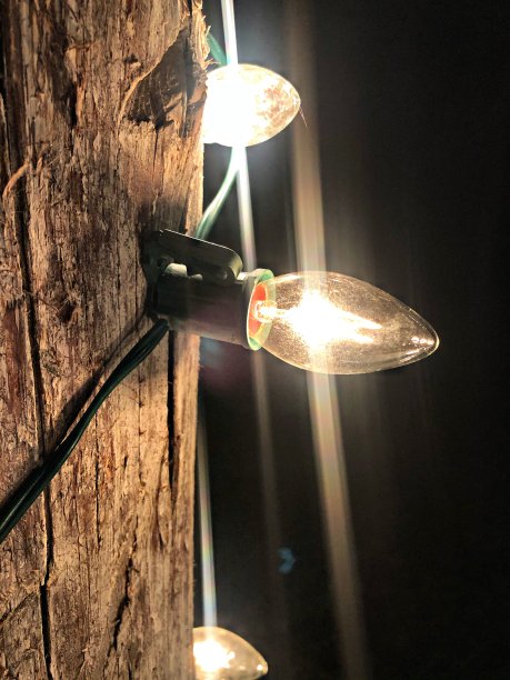 复古圣诞灯泡图片下载