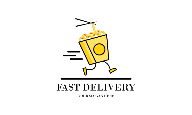 快送标志设计送餐服务图片下载