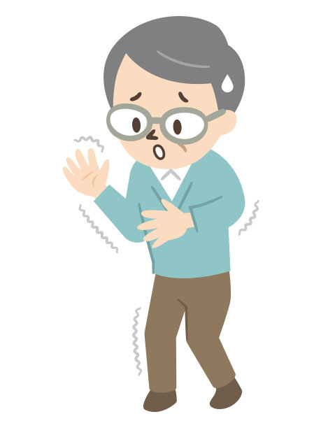 老年男子因帕金森症手脚发抖图片下载