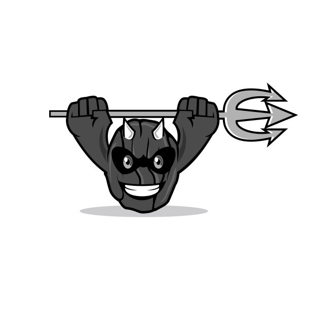 葡萄干魔鬼吉祥物图片下载