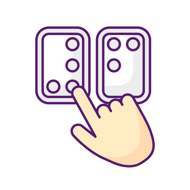 盲文方向RGB颜色图标图片下载