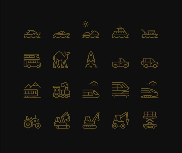 交通图标侧视图第三部分图片下载