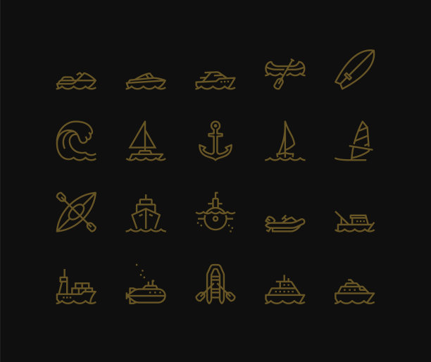 水运图标图片下载