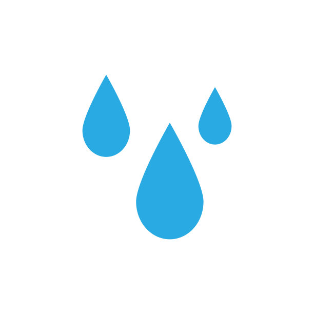摘要蓝色水滴模板图片下载