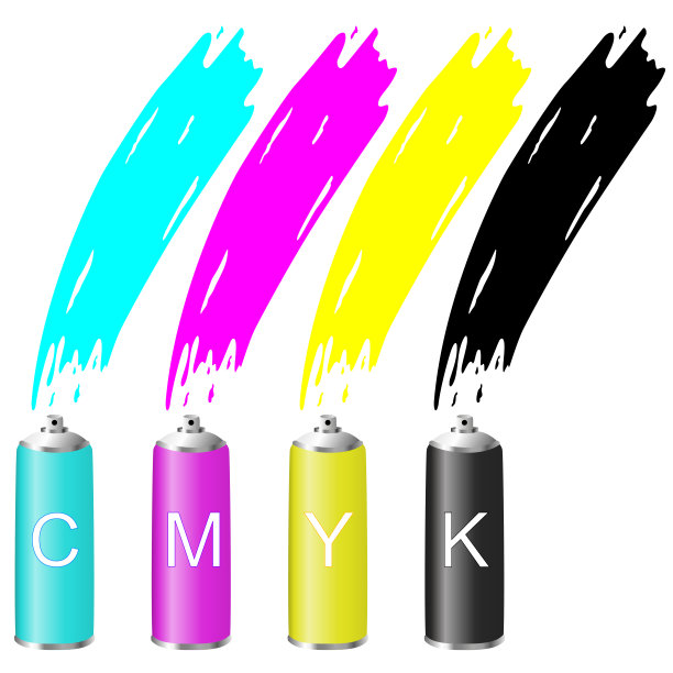 喷雾中的CMYK颜色图片下载