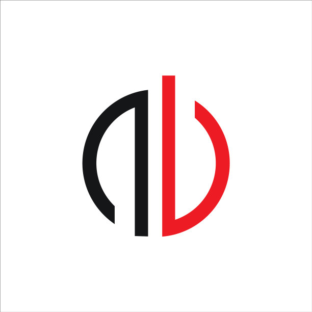 字母AB或BA标志设计模板图片下载