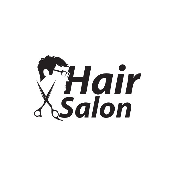 理发店的标志，男人和剪刀图片下载
