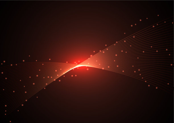 抽象背景与发光的线和点图片下载