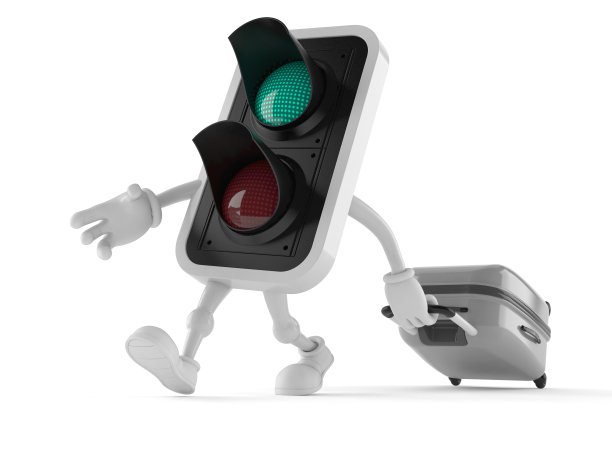 绿灯字带手提箱图片下载