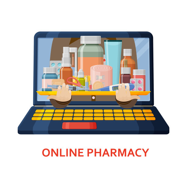 网上药店banner购物背景图片下载