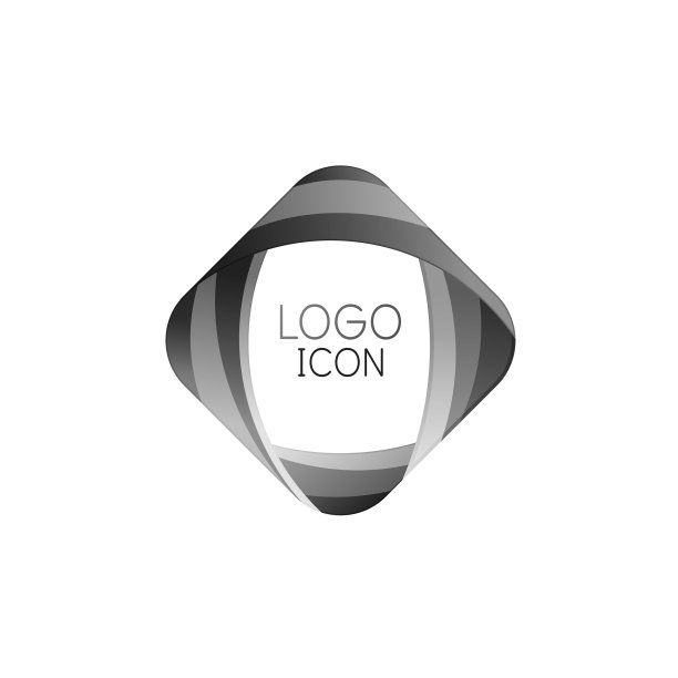 商业新潮几何方形标志设计图片下载