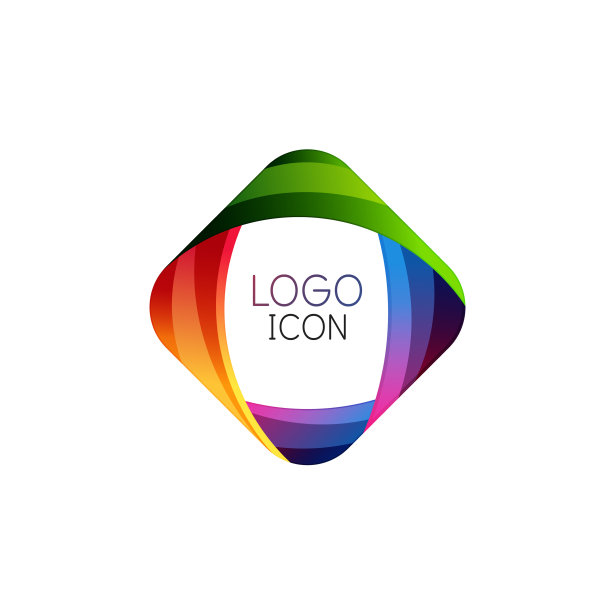 商业时尚几何方形Logo设计图片下载