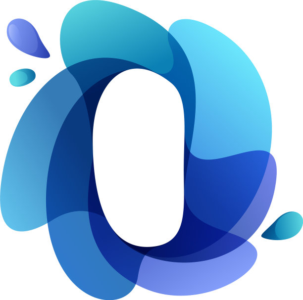 字母我纯净水的标志旋转重叠图片下载