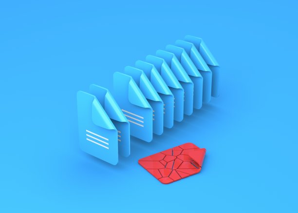 文档文件平面图标。破碎的红色文件脱颖而出。图片下载